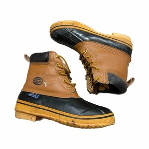 Vintage Dickies Snow Boots Mens Size 8 Brown Duck Steel Shank Korea Workwear